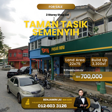 Taman Tasik Semenyih 2 Storey Shop Lot For Sale