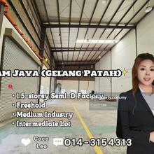 Alam Jaya (Gelang Patah) @ Intermediate 1.5-storey Semi-D Factory