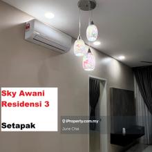 Nice Unit @ Skyawani 3 Setapak, Easy Access Sentul,KL City,GH KL