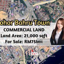 Johor Bahru Town, Commercial Land, Land Area 21,000 sqft, Freehold