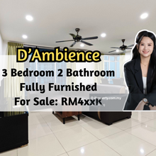 D Ambience Residences, Fully Furnished, Pool View, 3 Bedroom 2 Bath