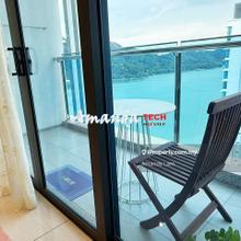 Sea and Pool View condominium at Queensbay Mall