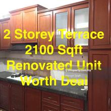 Changkat bukit gambier 2 Storey Terrace 2100 Sqft Renovated Worth Deal