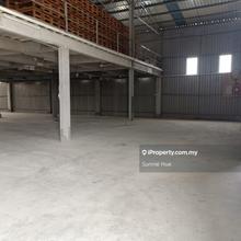 Detached Factory cw Concrete Yard for Rent Jln Kebun Baru Kapar Klang