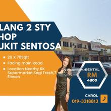 Facing Main Road Rawang Jalan Bunga Kertas 2 Storey Shop For Rent 