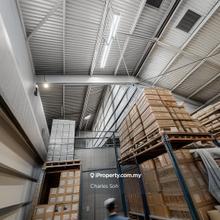 Detached factory with full 2 storey built up