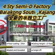 New Launching 3sty Semi-D Factory 