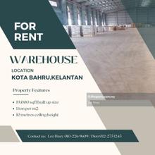 Small warehouse for rent in Kota Bharu, Kelantan