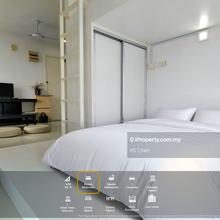 Muji-style studio with garden & city views at Damansara Perdana