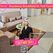 Kuala Lumpur Residensi Brickfield Fully Furnished 3bed Near Midvalley