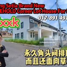 Cheng Setia Brand New Freehold Corner Lot House