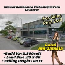 Sunway Damansara Technology Park 1.5 Storey Terrace Factory 