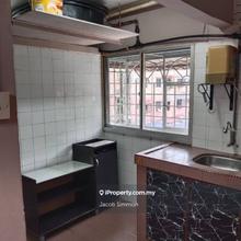 2nd floor Nicely kept. Very near to shops. Kitchen Cabinet. prime area