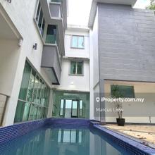 3sty Big Bungalow with Swimming Pool Car Garage Big Rooms