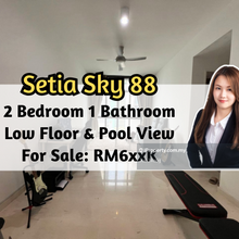 Lowest Asking Price, Setia Sky 88, 2 Bed 1 Bath, Pool View, Low Floor