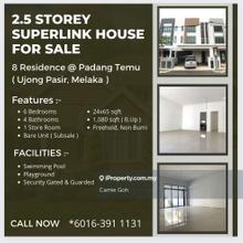 2.5 Storey Superlink Terrace ( 8 Residence @ Padang Temu )