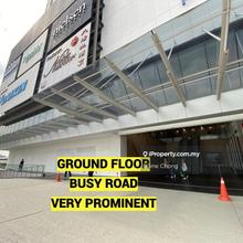 Ground floor, very prominent, busy road