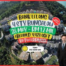 Save Rm1.6mil! Bank Lelong 4 Storey Bungalow @ Batu Ferringgi Penang