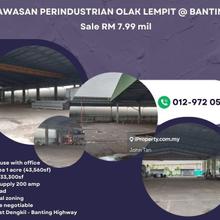 Limited unit in Banting (1 acre Warehouse)