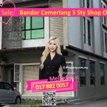Ulu Tiram Bandar Cemerlang Nice Design 3 Storey Shop Office Endlot