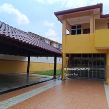 Super big double storey semi-detached with 5 rooms for rental in Rasah