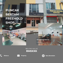 Freehold 2 Sty Shop Puncak Bertam Batu Berendam Melaka