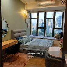 Fully Furnished, high floor, facing KL Tower, dual key unit.