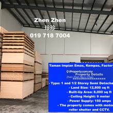 Taman Impian Emas, Kempas, Factory for Rent
