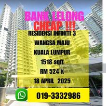 Bank Lelong Residensi Infiniti 3 Wangsa Maju Kuala Lumpur