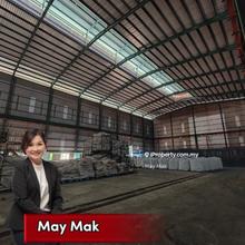 Large High Roofing Gas Pipeline Factory Warehouse Kelemak Alor Gajah 