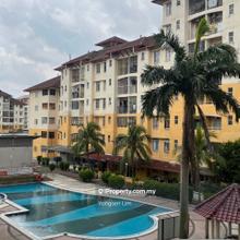 Corner Unit 925sf Bayu Villa Apartment Klang Newly Paint for sale!!
