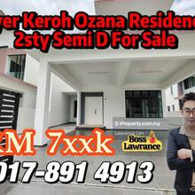 Melaka Ayer Keroh Ozana Residence 2sty Semi D For Sale