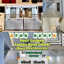 Taman Nusa Damai Double Storey Terrace 4bed 3bath For Rent