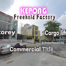 Kepong 3 Storey Freehold Factory With 3 Ton Cargo Lift High Roi 