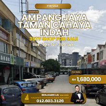 Ampang Jaya Taman Cahaya Indah 3 Storey Shop For Sale