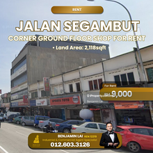 Jalan Segambut Corner Lot Ground Floor Shop For Rent 