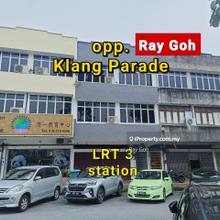 Enbloc 3 Storey Shop Lot for Rent - Opp. Klang Parade, Uob Bank LRT 3 