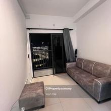 One equine fully furnished 2b1r, near mrt, eon mall, ready to move in