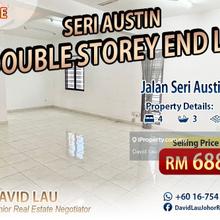 East Zone Seri Austin Double Storey Terrace End Lot for Sale