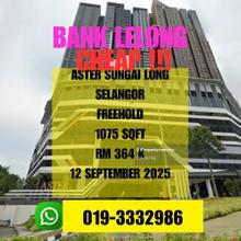 Bank Lelong Freehold Aster Residence Sungai Long Kajang Selangor