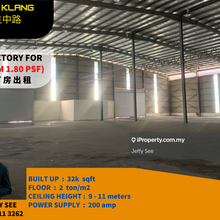 Good Deal 3 Storey Detached Factory For Rent in Kapar Klang For Rent