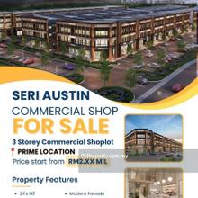Limited 3 storey shop lot @ Taman Seri Austin