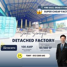 Super Cheap Detached Factory for Rent @ Semtec Semenyih