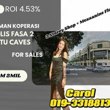 Batu Caves 3 Storey Shop Plus Mezzanine Floor For Sales