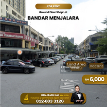 Bandar Menjalara, Kepong Ground Floor Shop Lot For Rent