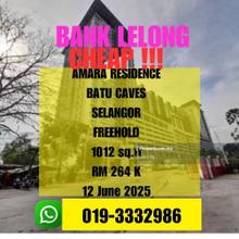 Bank Lelong Freehold Amara Residence Batu Caves Selangor