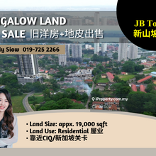 JB Town Area near Jalan Nong Chik 19k Bungalow Land