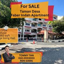 Located at Taman Desa, Faber Indah Apartment
