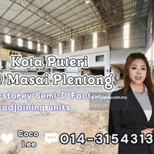 Masai Plentong @ Kota Puteri 2-storey Semi-D Factory