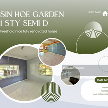 Freehold Fully Renovated 1 Sty Semi D House Sin Hoe Garden Bukit Baru